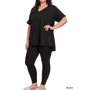 New Zenana Black 2 Piece Set